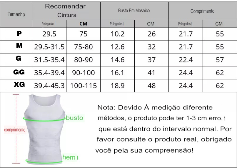 Camisa de Compressão-Shaper Slin-ORIGINAL