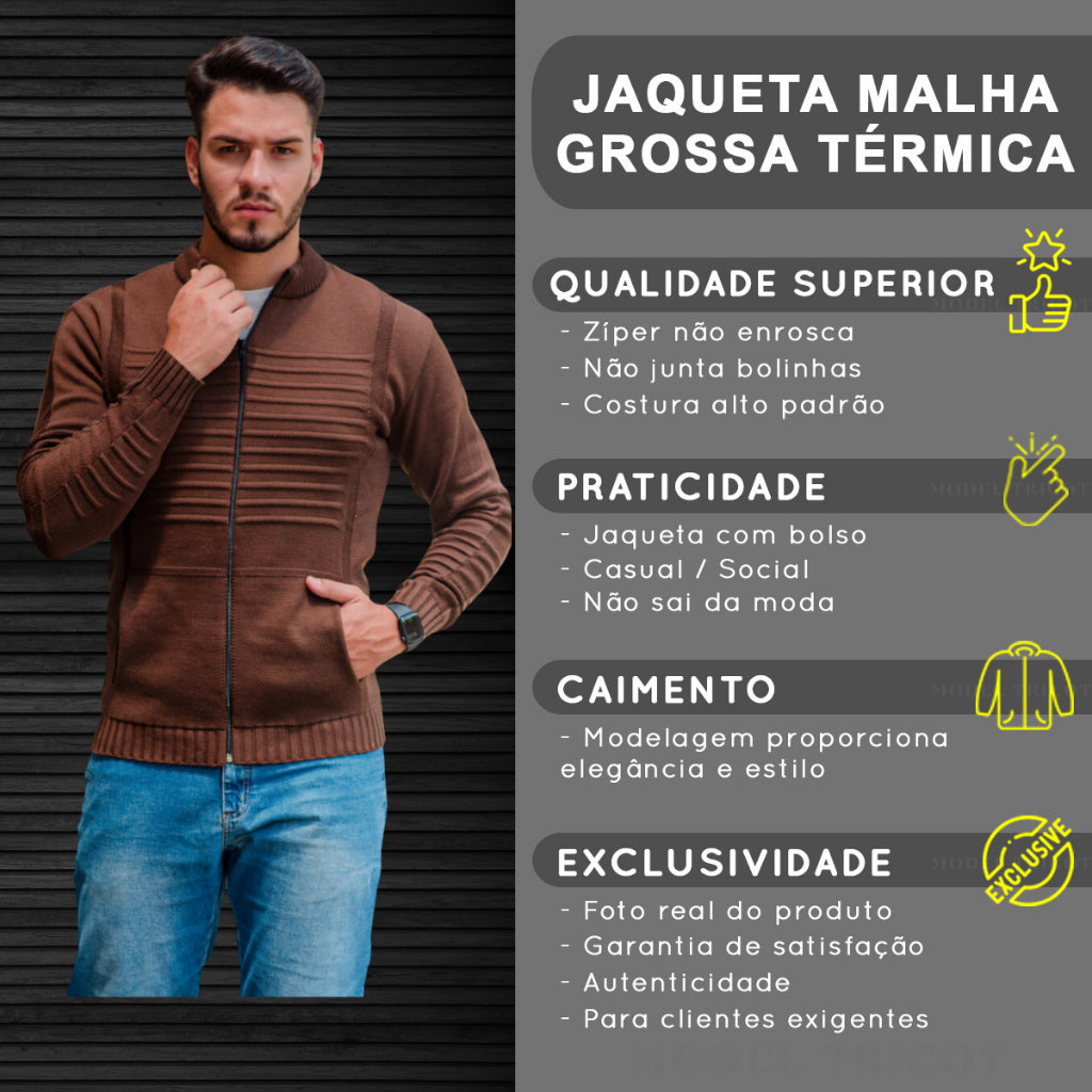 Suéter over-side masculino gola alta